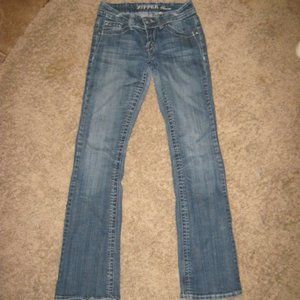 Zipper Premium Straight Leg Jeans